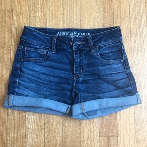 Dark Wash Jean Shorts!